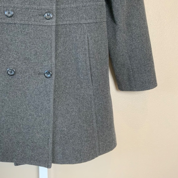 Nine West Wool Button Front Overcoat Coat - Picture 9 of 16